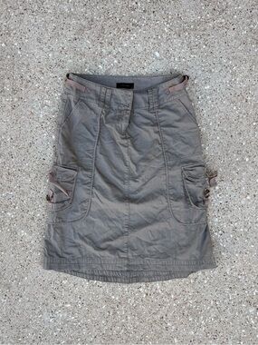 Vero Moda Taupe Utility Midi Skirt